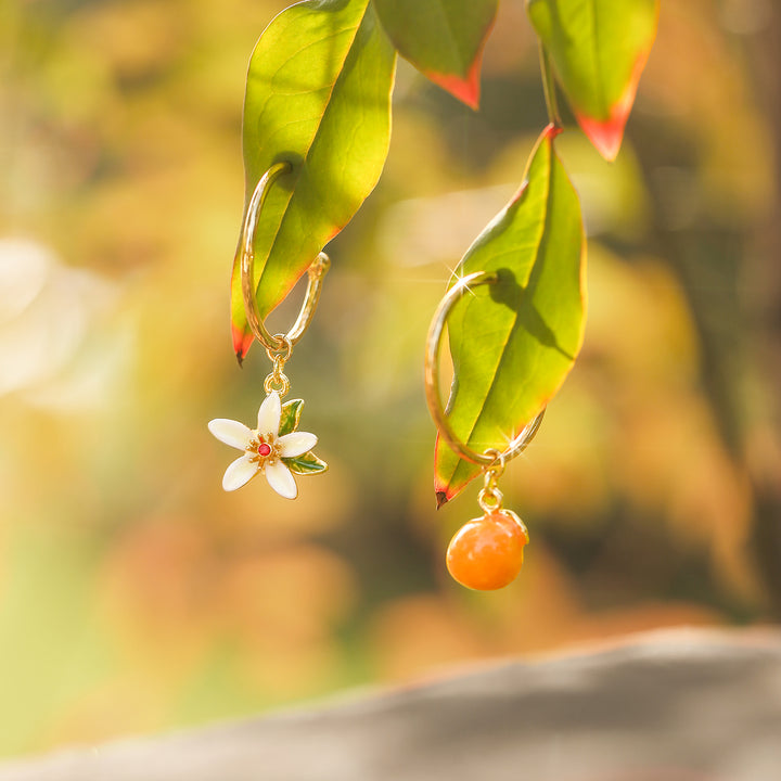 Orange Earrings