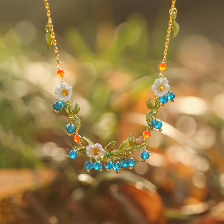 Blueberry Flower Necklace