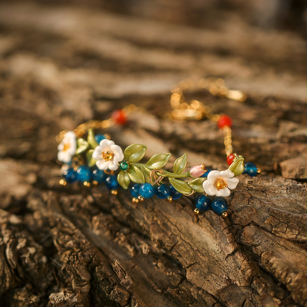 Blueberry Flower Bracelet