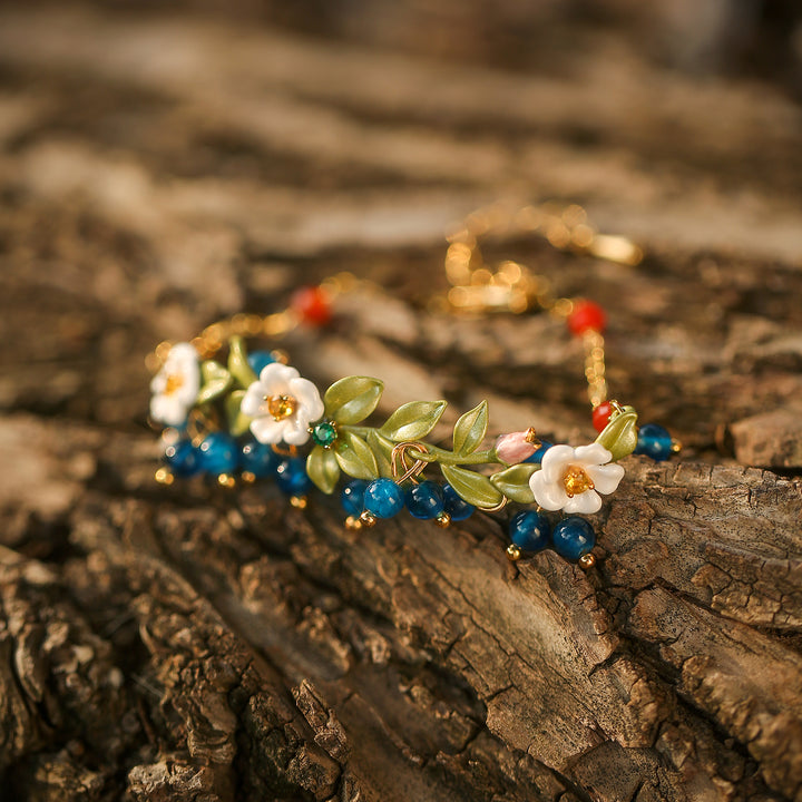 Blueberry Flower Bracelet