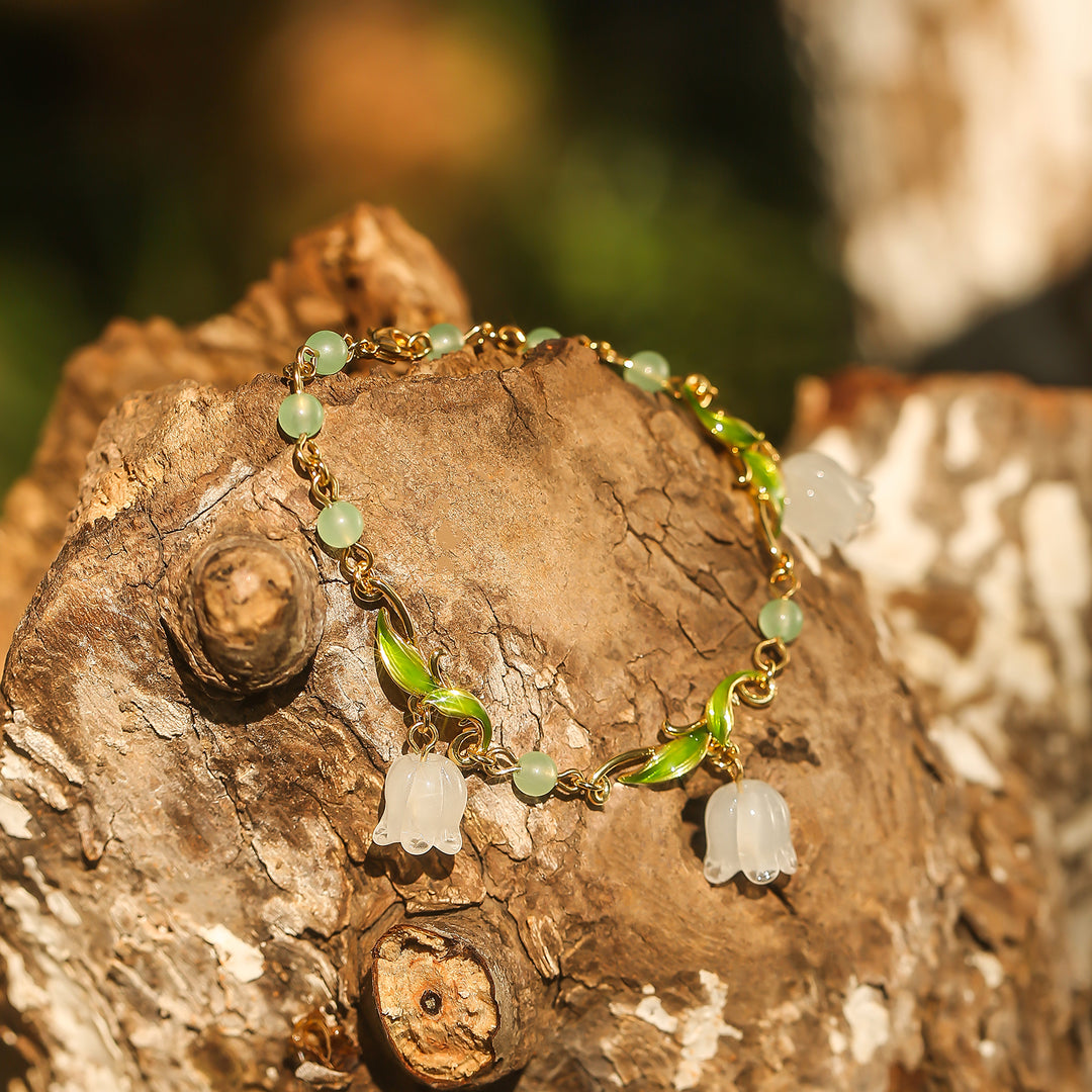 Lily of the Valley Bead Bracelet