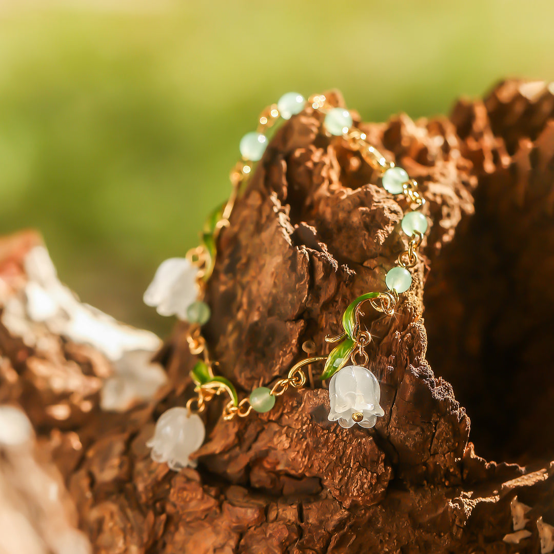 Lily of the Valley Bead Bracelet