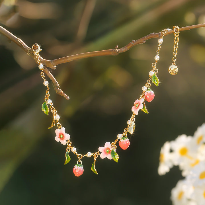 Strawberry Bloom Bracelet Gift For Her