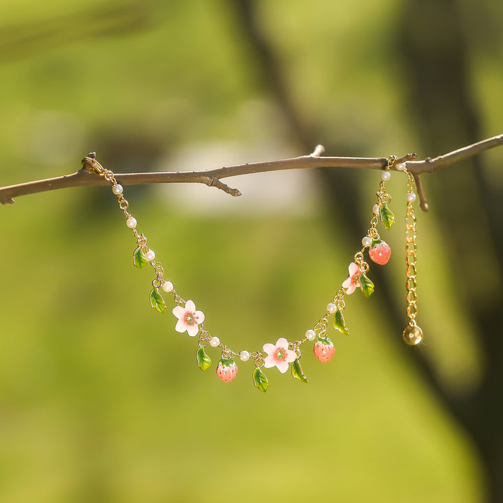 Strawberry Bloom Bracelet