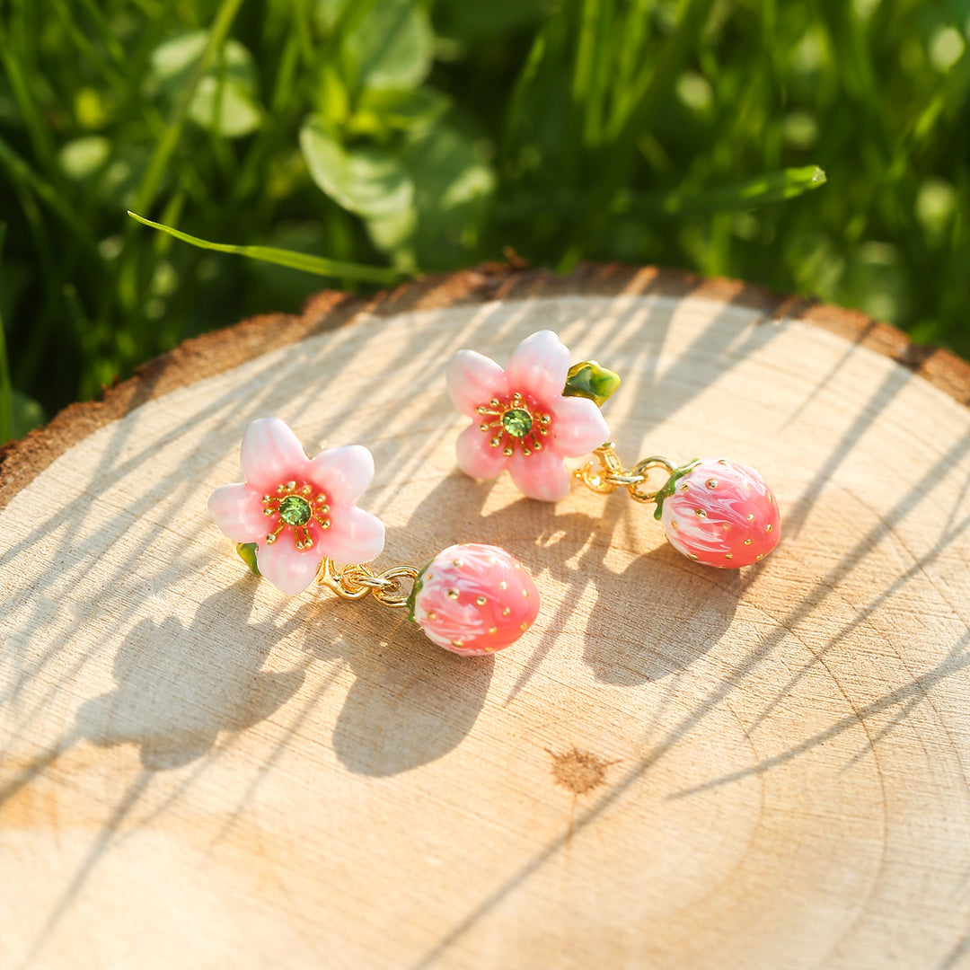 Strawberry Flower Earrings