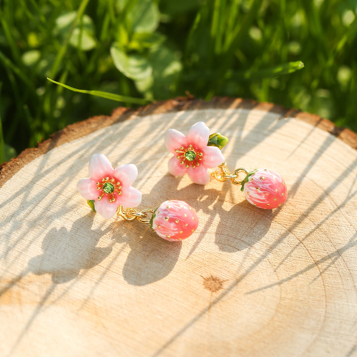 Strawberry Bloom Earrings