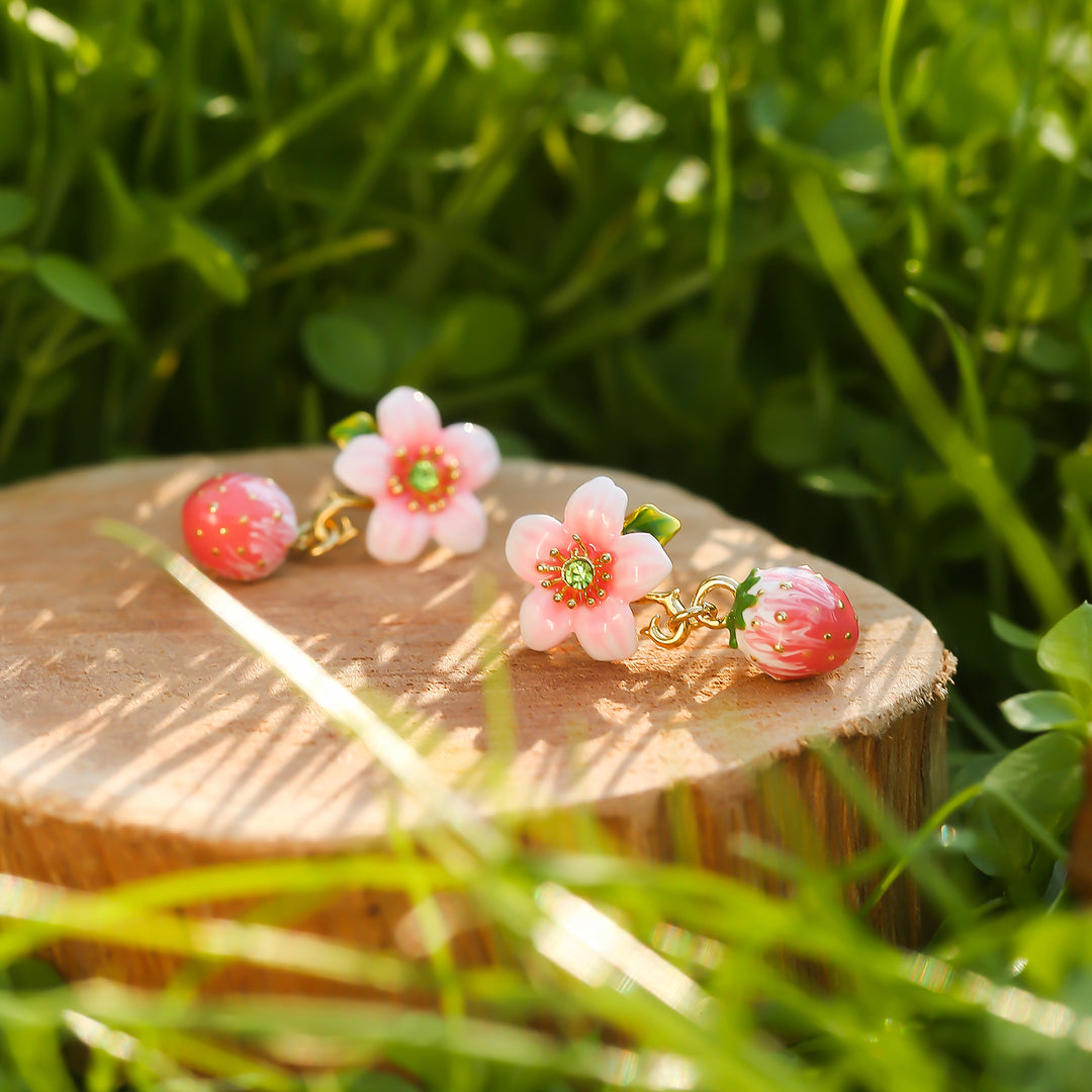 Strawberry Bloom Earrings