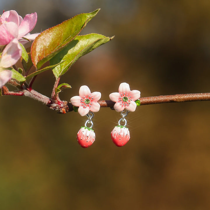 Strawberry Bloom Earrings
