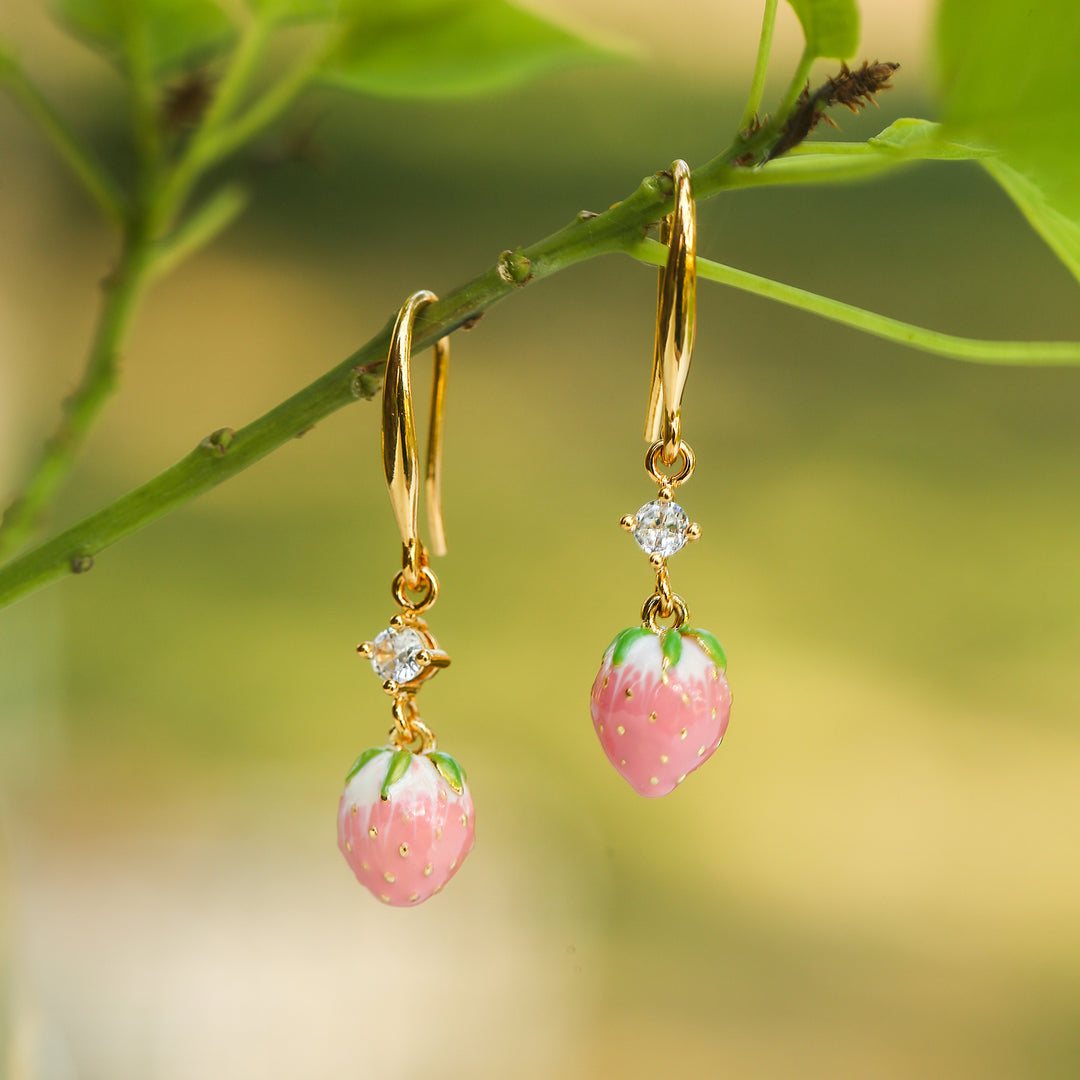 Strawberry Dangling Earrings