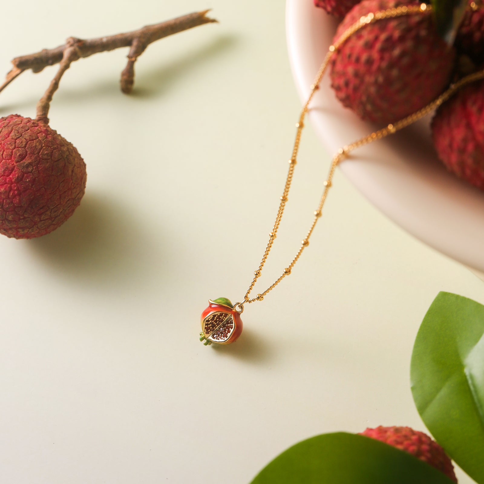 Delicate Pomegranate Necklace