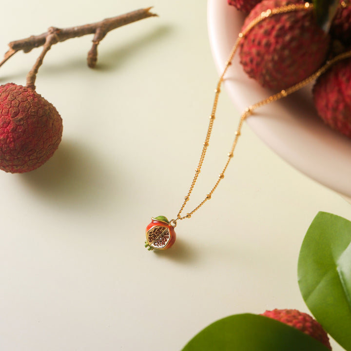 Delicate Pomegranate Necklace