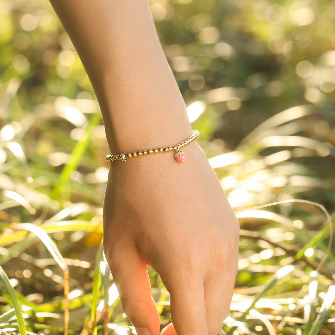 Strawberry Beads Bracelet Gift
