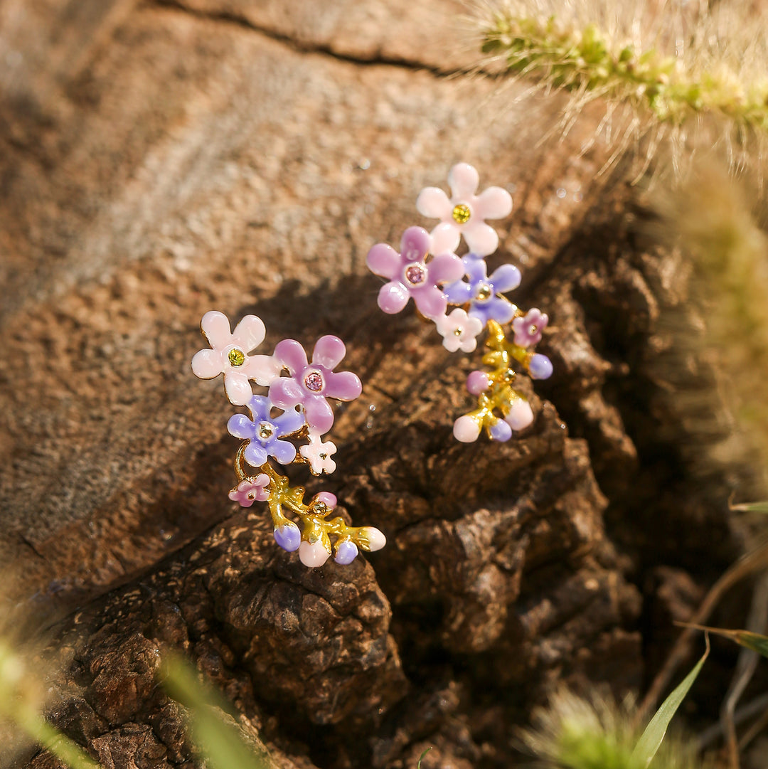 Vergissmein-nicht Blumen Ohrstecker