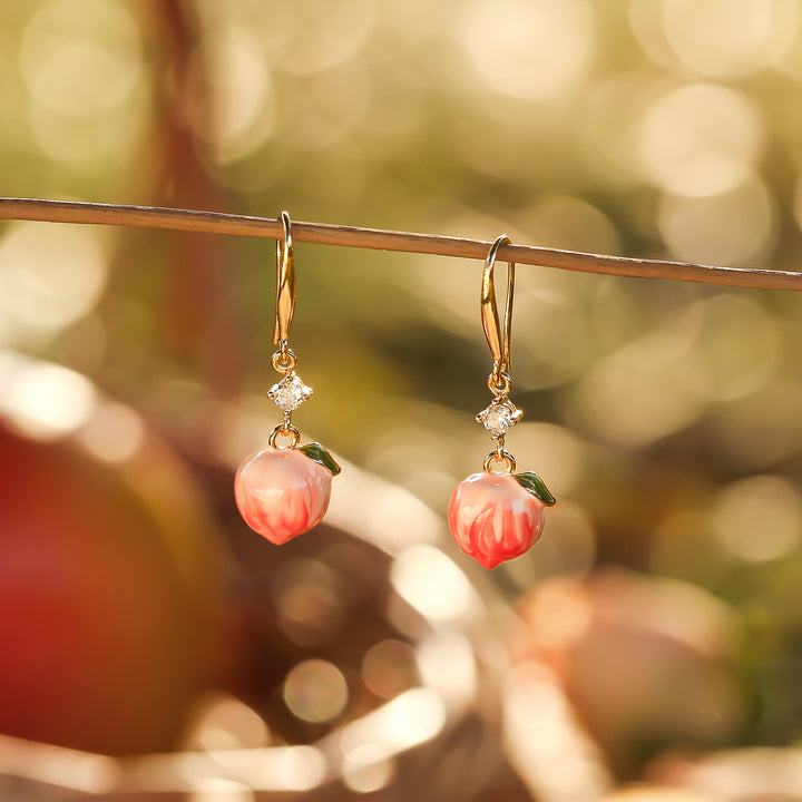 Pfirsichohrringe