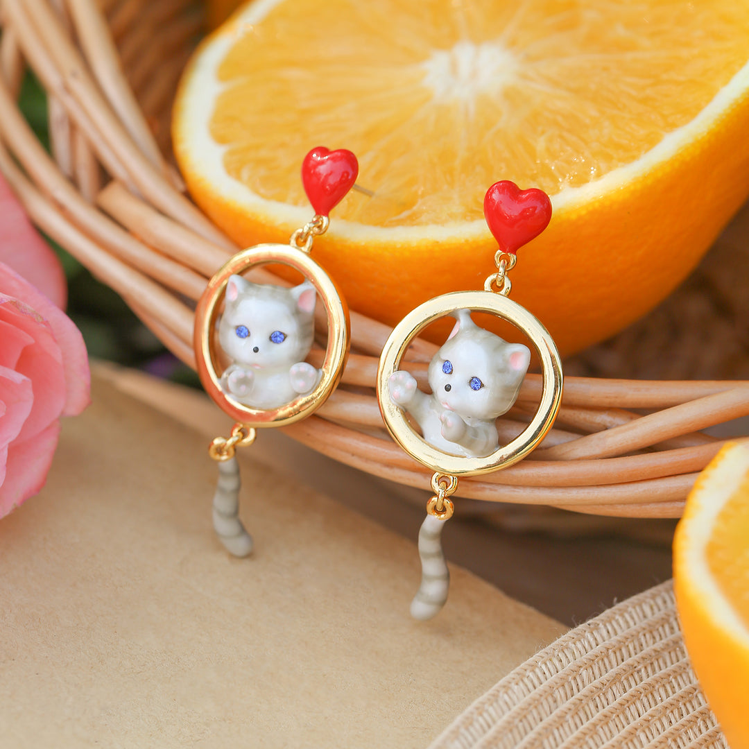 Boucles d'oreilles American Shorthair Cat