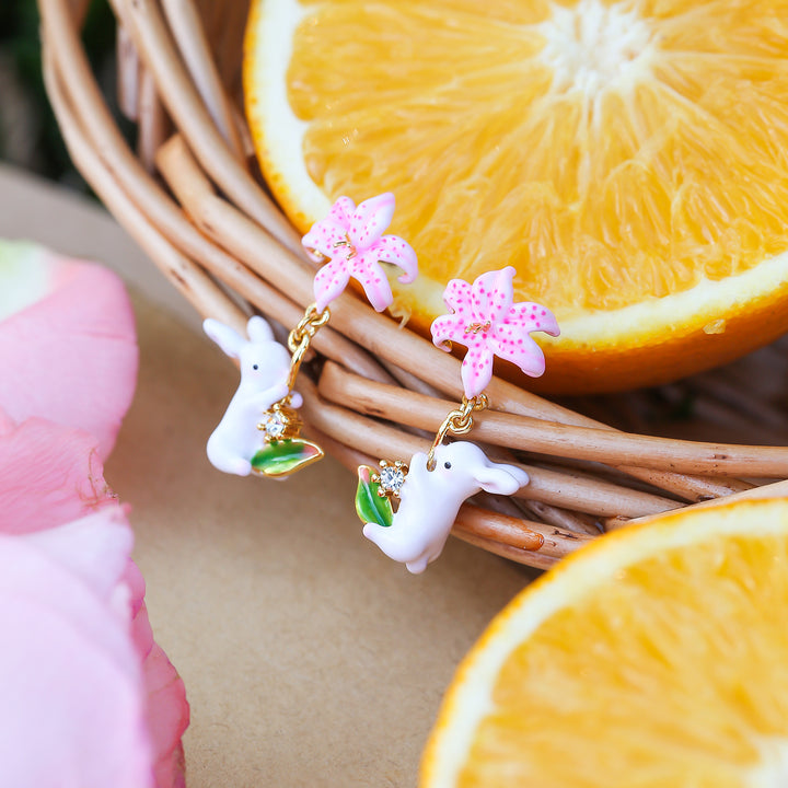 Pendientes de pernos de conejo de Pascua