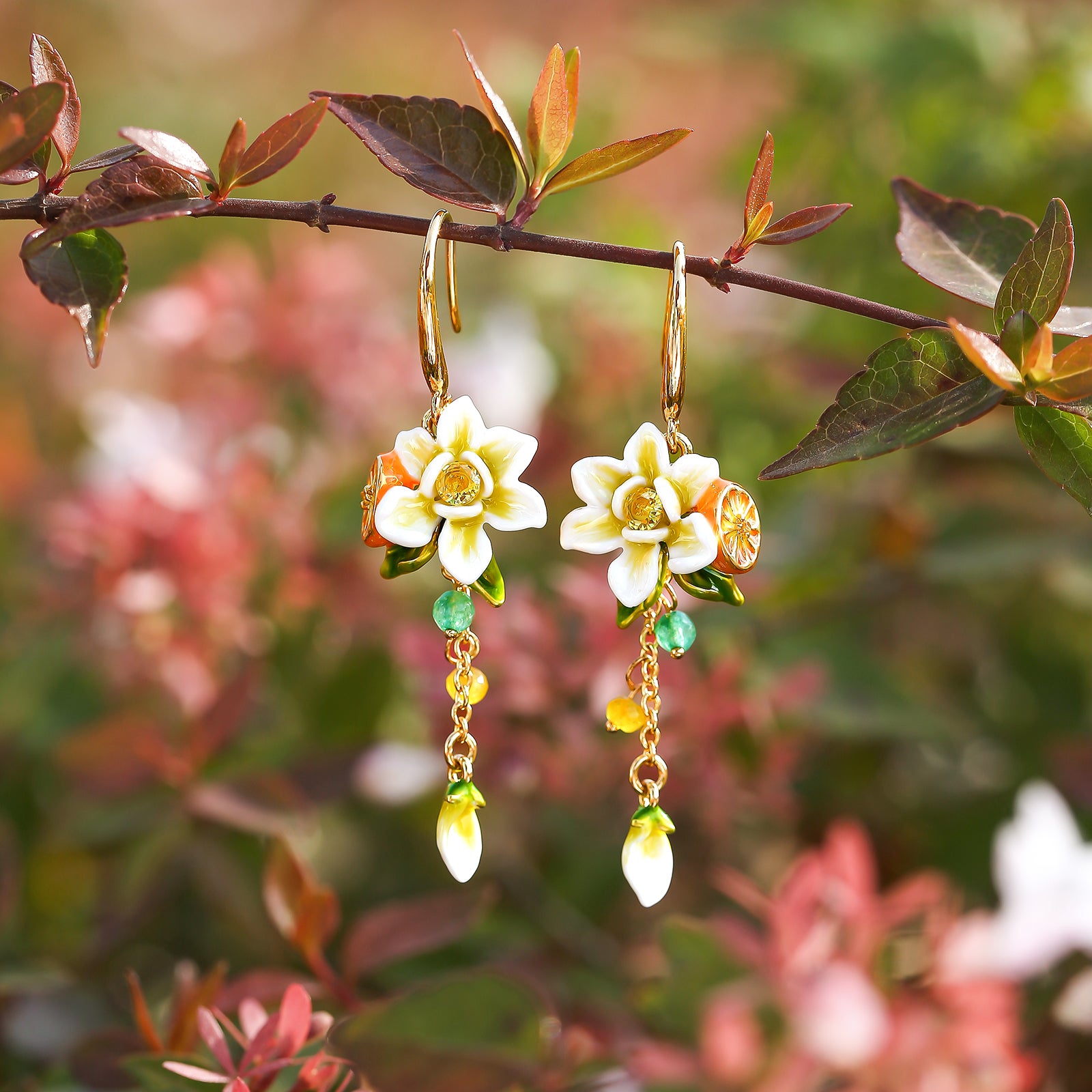 Orange Blossom Earrings