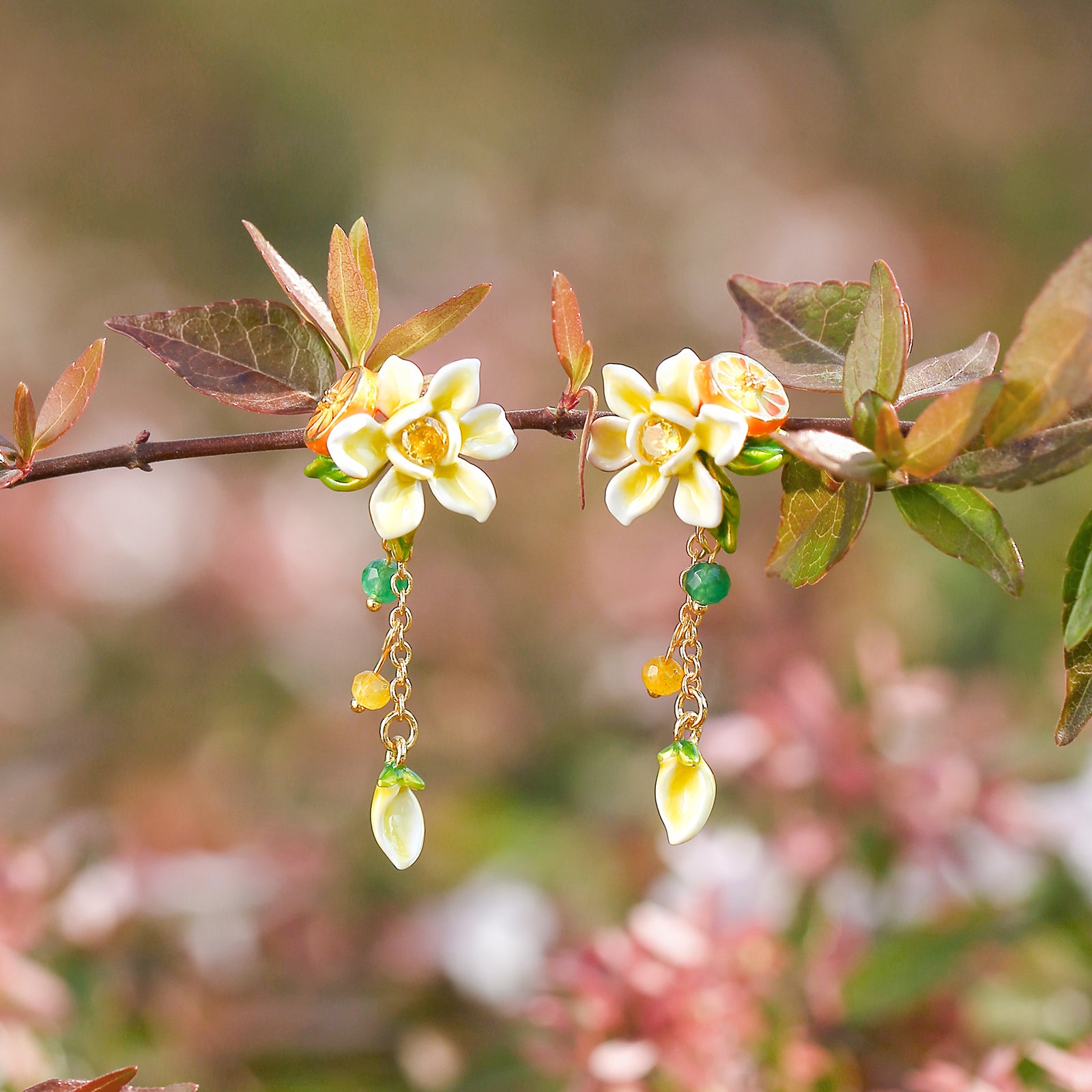Orange Blossom Earrings