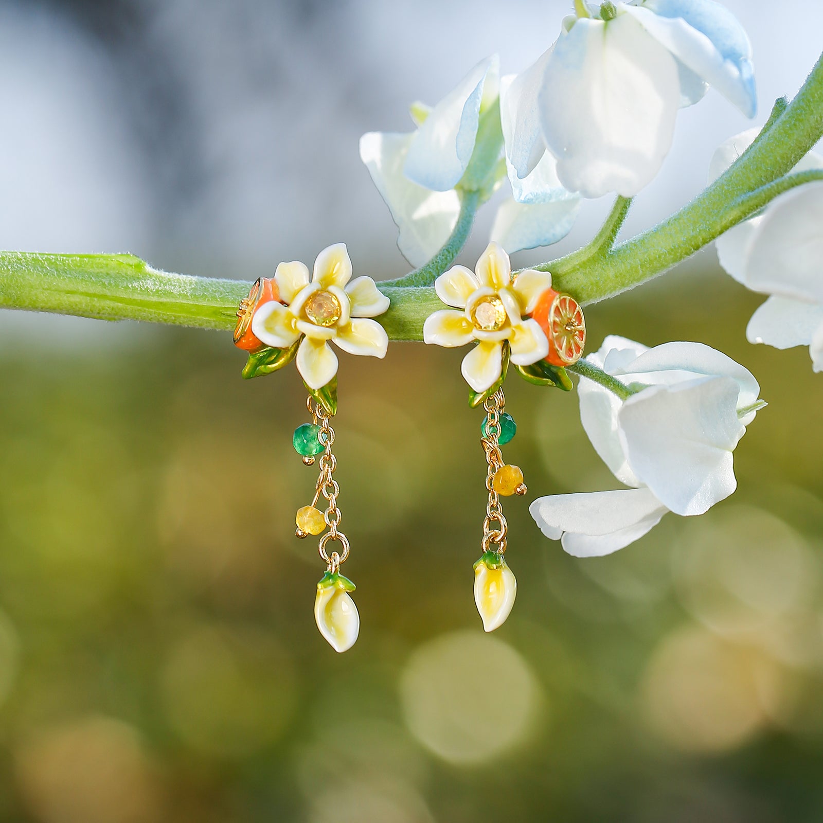 Orange Blossom Earrings