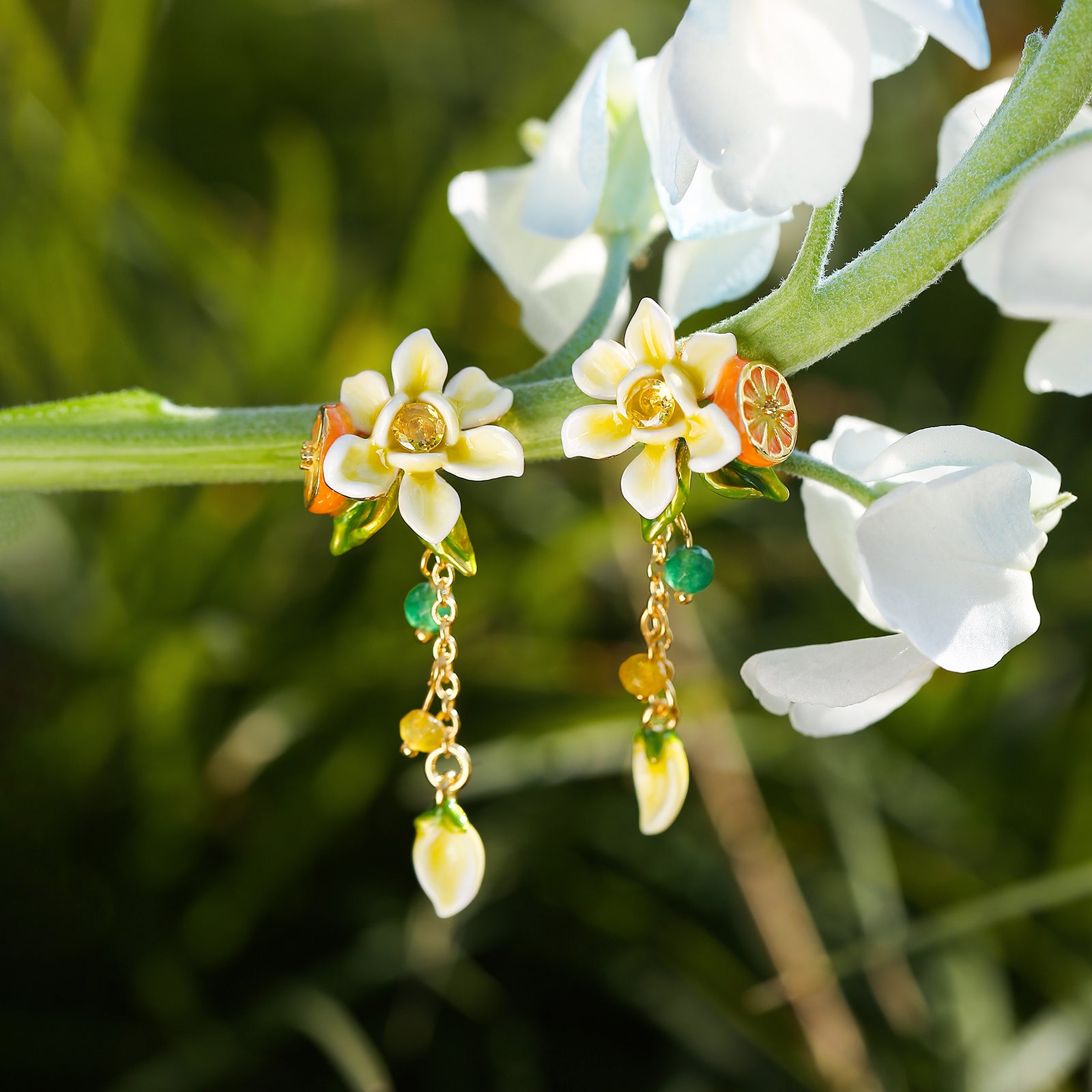 Orange Blossom Earrings