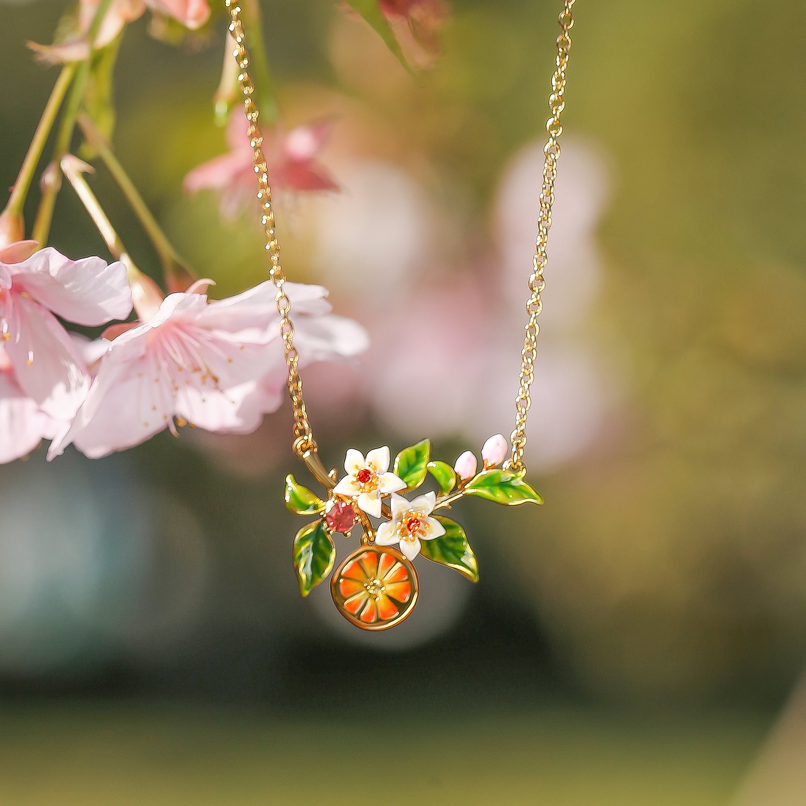 Orange Blossom Necklace