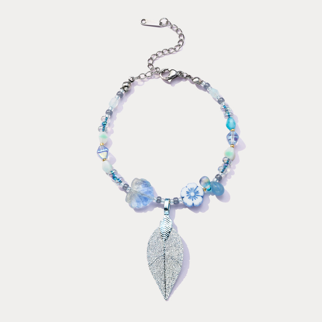 Blue Leaf Bracelet