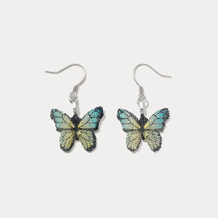 Selenichast Green Butterfly Earrings