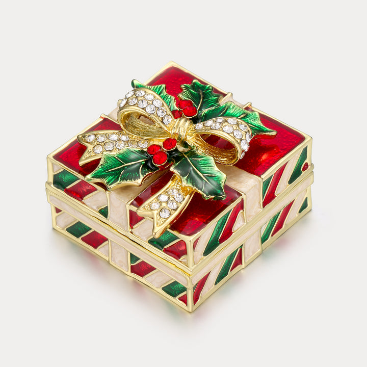 Selenichast Christmas Gift Jeweled Trinket Box