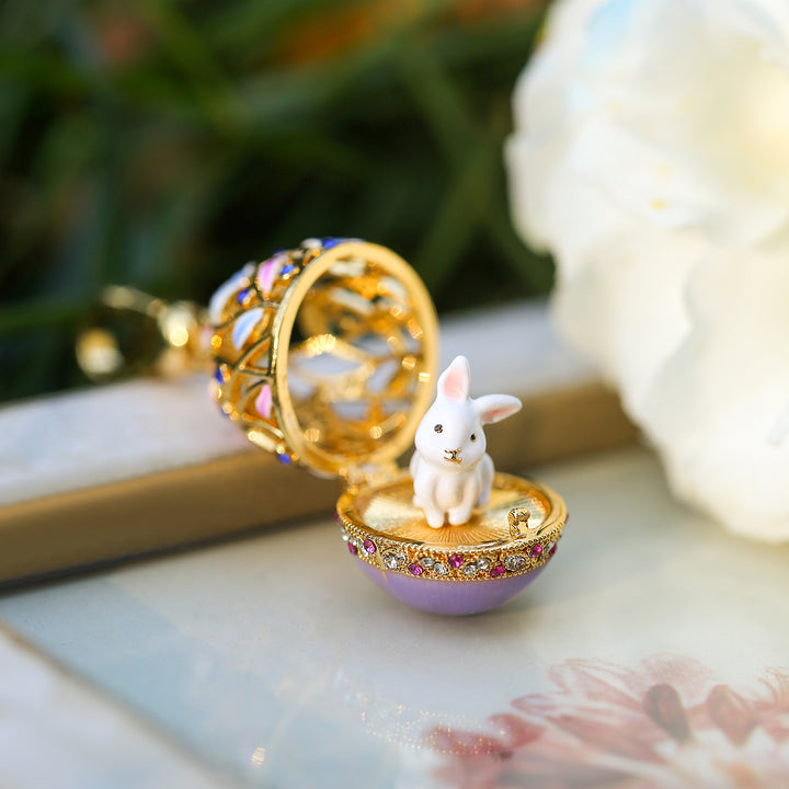 Rabbit Egg Locket Necklace