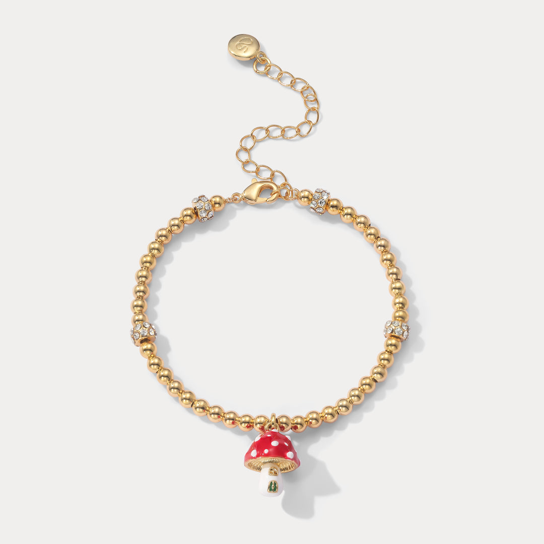 Selenichast Mushroom Beads Bracelet