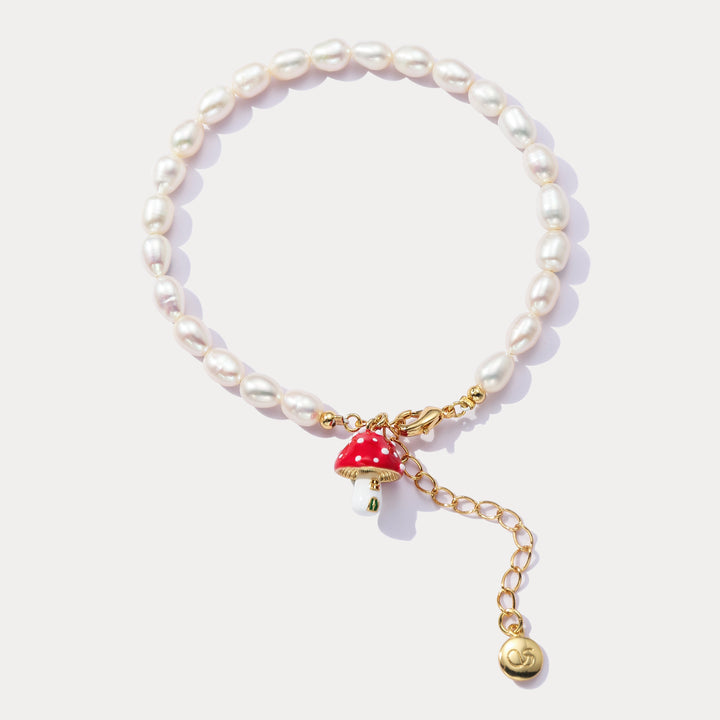 Mushroom Pearl Bracelet