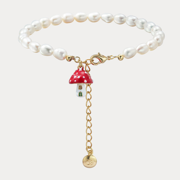 Mushroom Pearl Bracelet