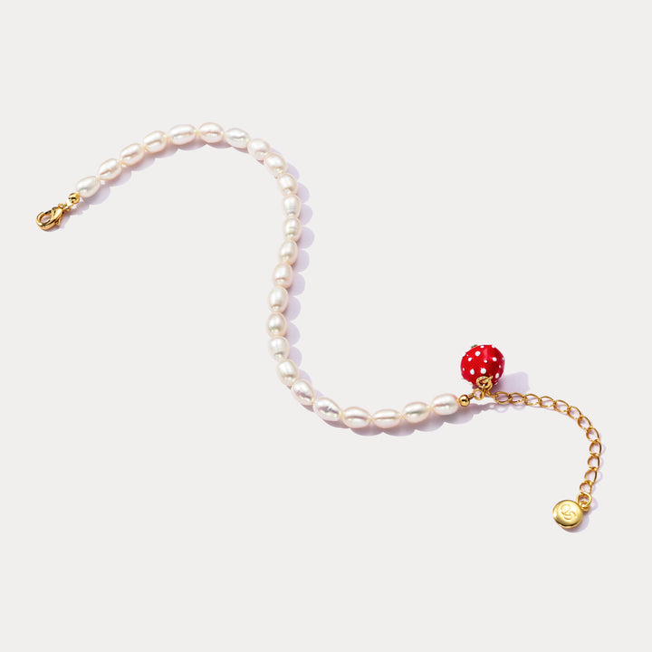 Mushroom Pearl Bracelet