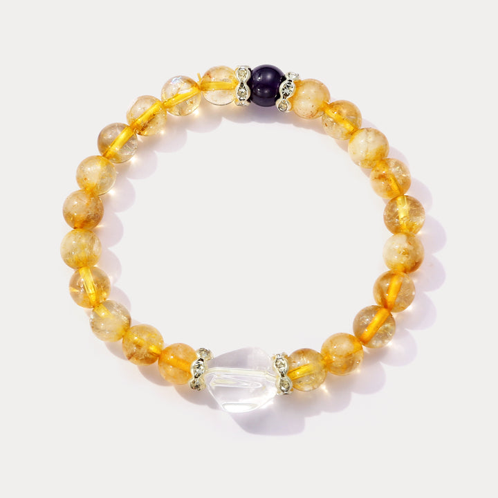 Selenichast Citrine Bead Bracelet