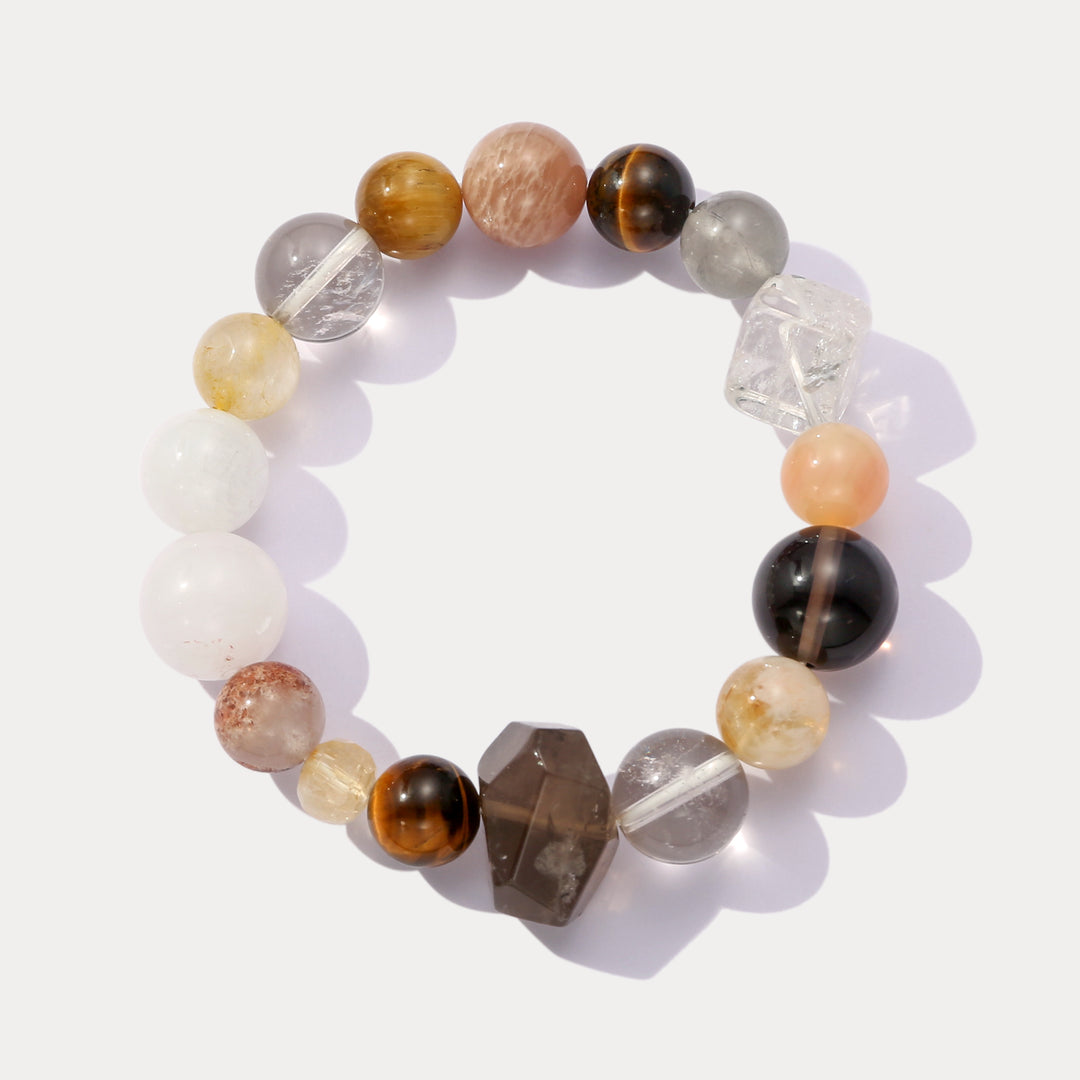 Selenichast Citrine and Tiger Eye Bracelet