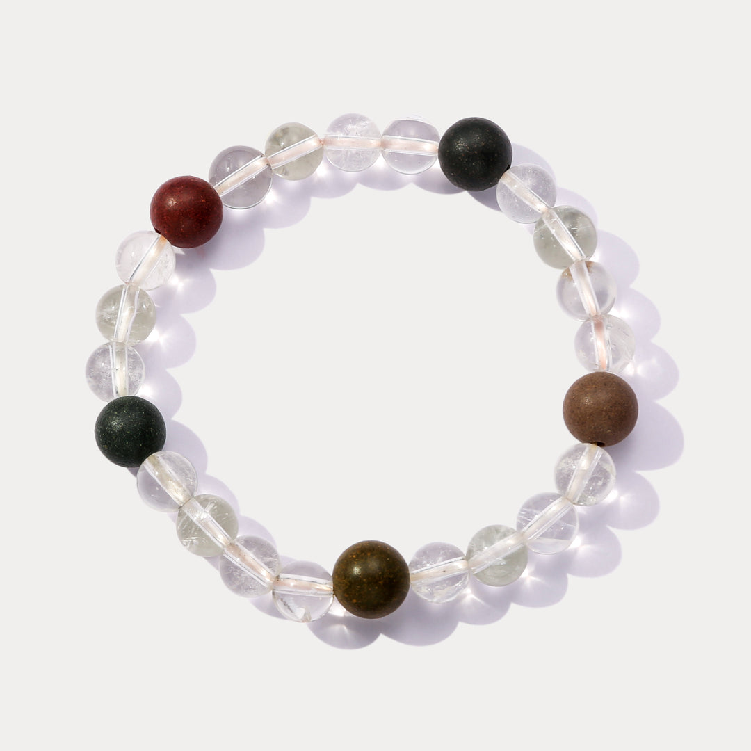 Selenichast Clear Quartz Bead Bracelet