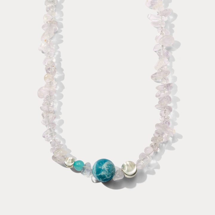 Selenichast Larimar Bead Necklace