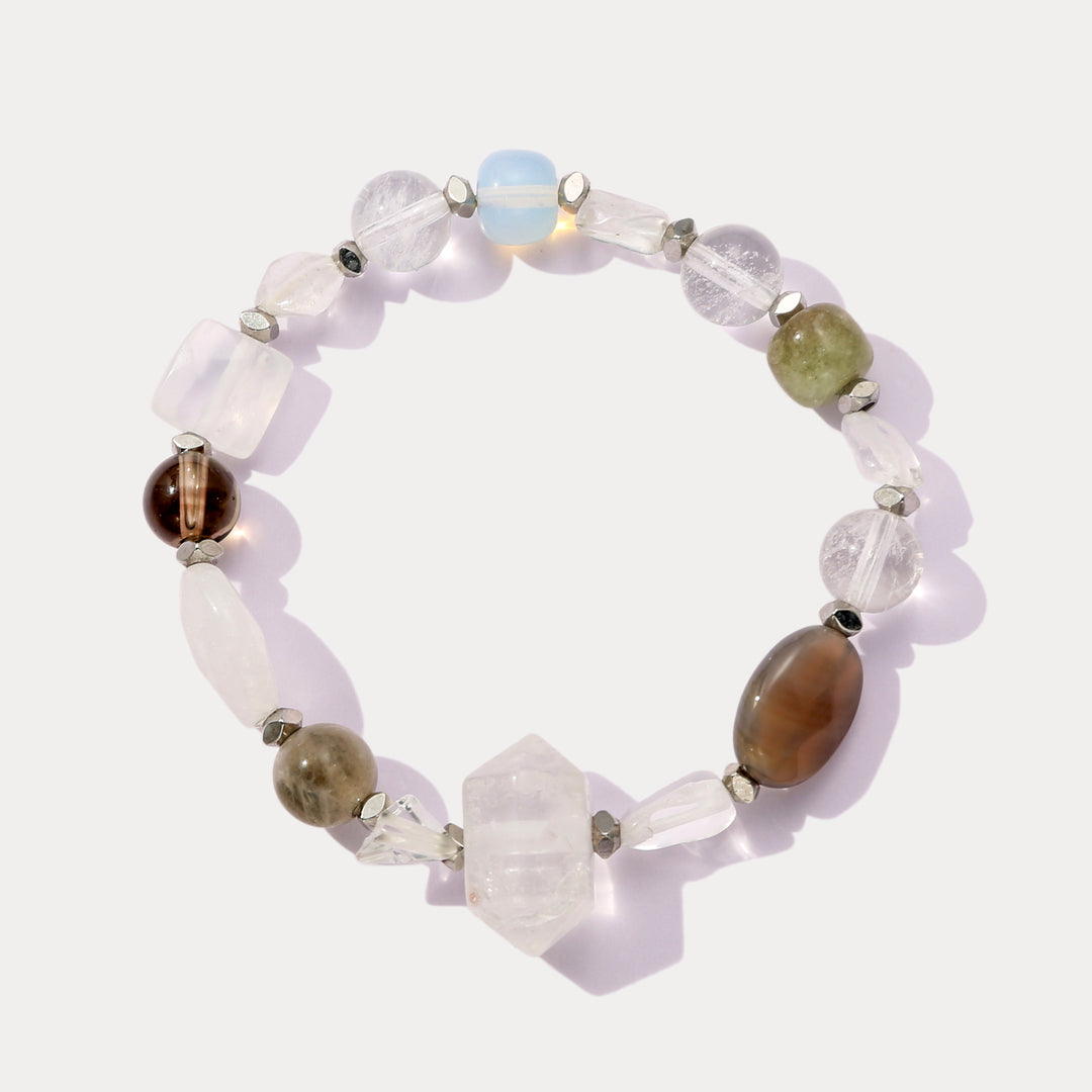 Selenichast Clear Quartz Crystal Bracelet