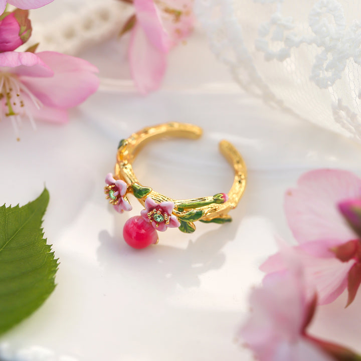 Peach Flower Ring