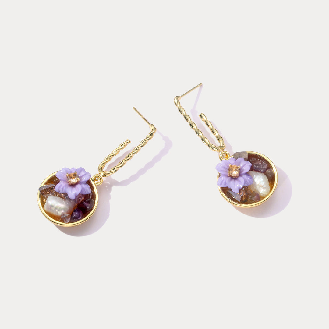 Flower Pearl Earrings