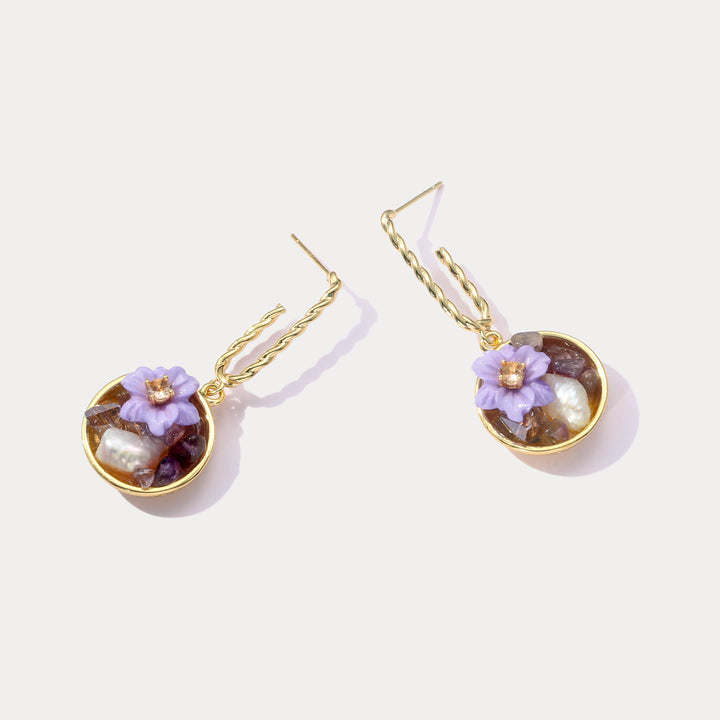 Flower Pearl Earrings