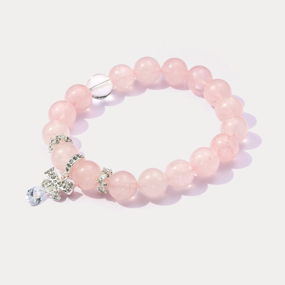 Rose Quartz Crystal Bracelet
