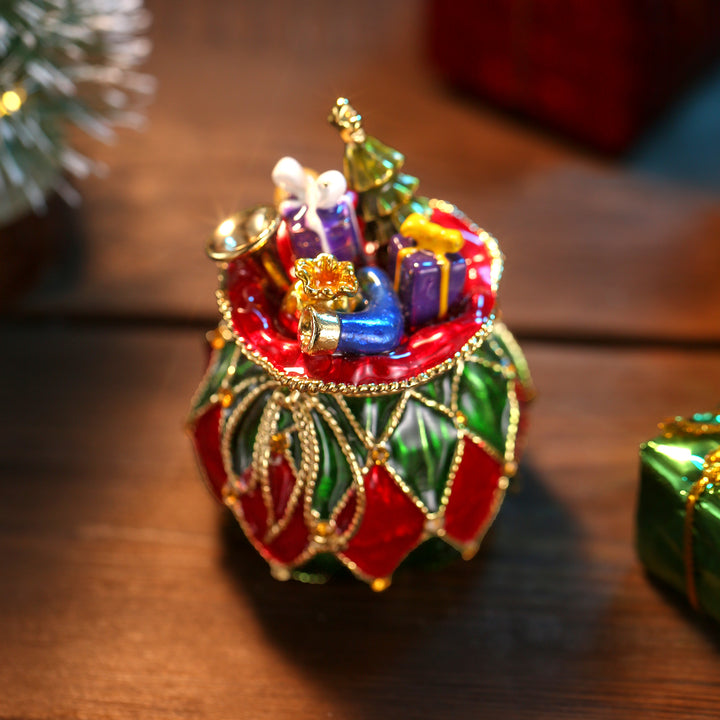 Joyero de bolsas de suerte de Navidad