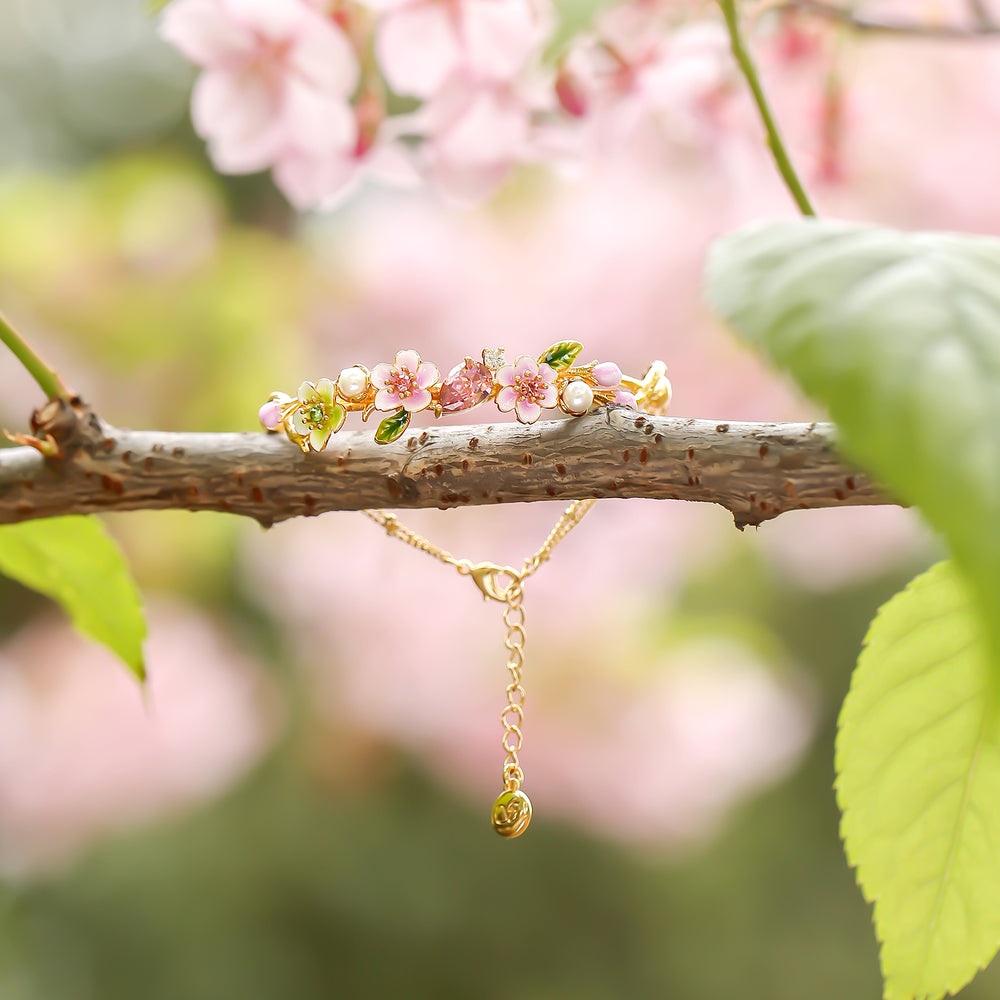 Sakura Enamel Bracelet 
