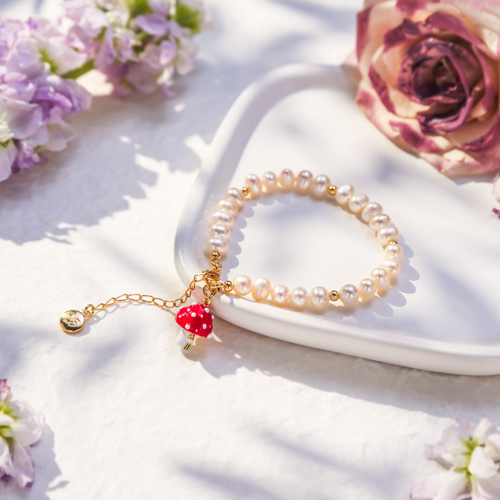 Mushroom Pearls Bracelet