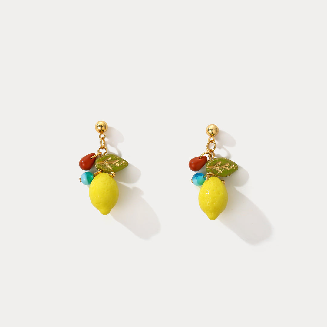 Selenichast Colorful Lemon Drop Earrings