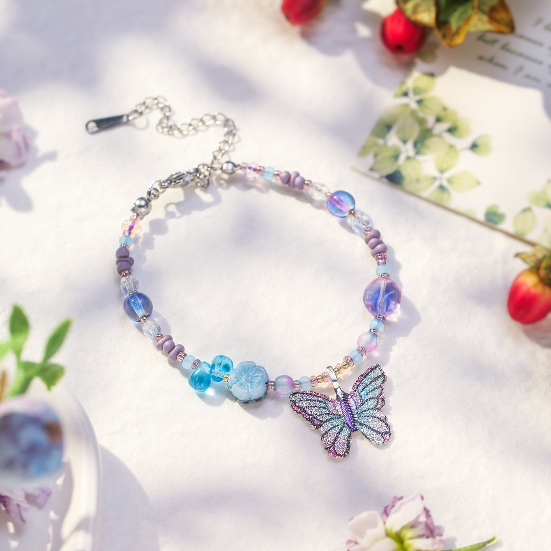 Czech Bead Butterfly Bracelet