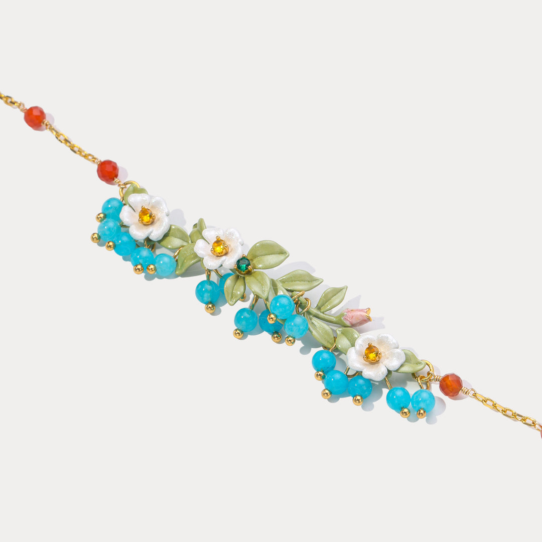Blueberry Flower Bracelet