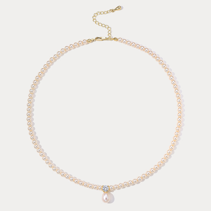 Teardrop Pearl Pendant Necklace