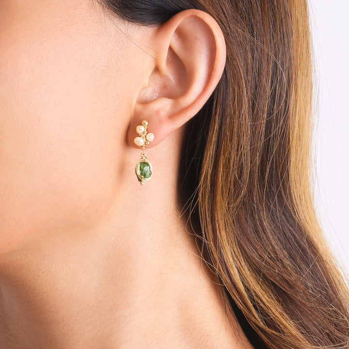 Healing Crystal Beaded Earrings